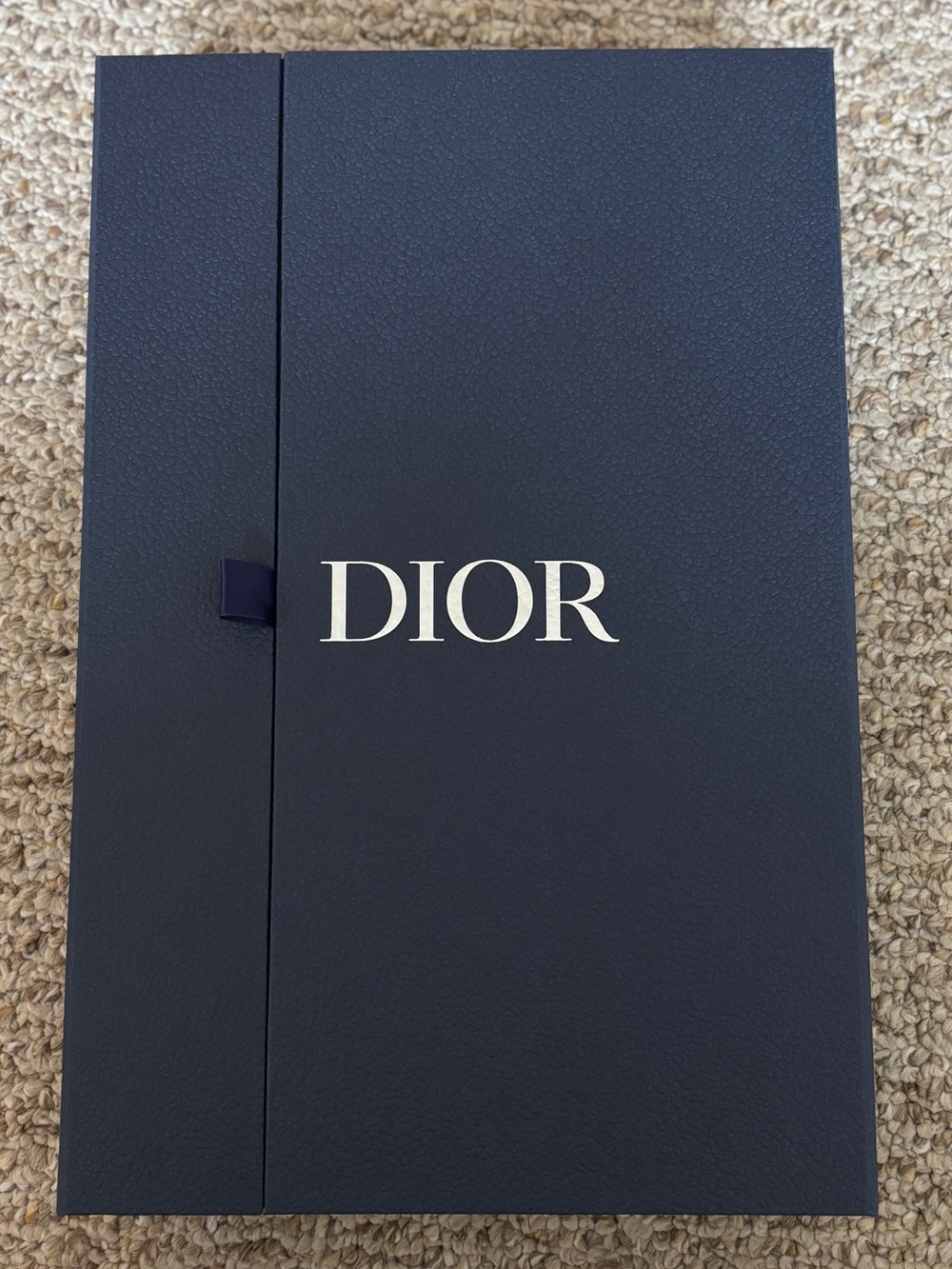 DIOR Dark Blue Magnetic Gift Box With Tissue Mint 15x10”
